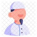 Flat Muslim Icon