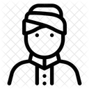 Muslim India Headscarf  Icon