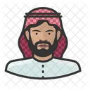 Muslim Man Avatar User Icon