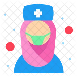 Muslim Nurse  Icon