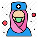 Muslim Nurse  Icon