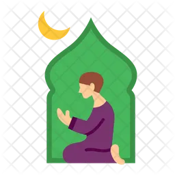 Muslim praying  Icon
