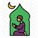 Muslim Man Prayer Praying Icon