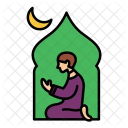 Muslim Praying  Icon