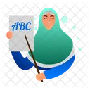Muslim Teacher Muslim Hijab Icon