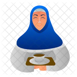 Muslim Waiter  Icon