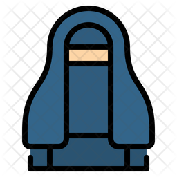 Muslim Woman Icon Of Colored Outline Style Available In Svg Png Eps Ai Icon Fonts