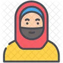 Muslim Paranja Woman Icon