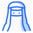 Muslim Woman Burqa  Icon