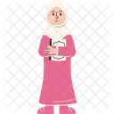Woman Holding Quran Icon