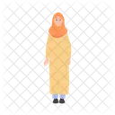 Ramadan Character Traditional Clothes Flat Design Icon