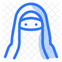 Muslim Woman Niqab  Icon