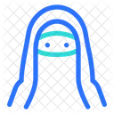 Muslim Woman Niqab  Icon