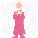 Woman Praying Muslim Icon