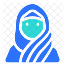 이슬람 여성 세련된 히잡  아이콘