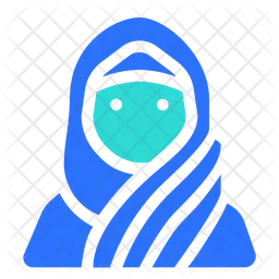 Muslim Woman Stylish Hijab  Icon
