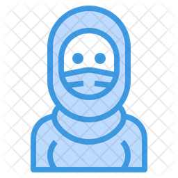 Download Free Muslim Woman With Facemask Dualtone Icon Available In Svg Png Eps Ai Icon Fonts