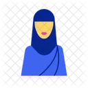 イスラム教徒の女性 アイコン