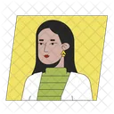 Muslim Girl Brunette Long Hair アイコン