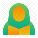 Muslimah Read Quran Ramadan Islam Icon