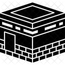 Muslimische Anbetung Kibla Kaaba Symbol