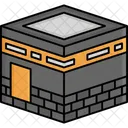 Muslimische Anbetung Kibla Kaaba Symbol