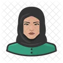 Muslimische Frau Avatar Benutzer Symbol