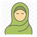 Muslimische Frau  Symbol