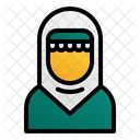 Muslimische Frau  Symbol