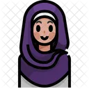 Muslimische Frau  Symbol