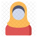 Muslimische Frau Mann Beruf Icon