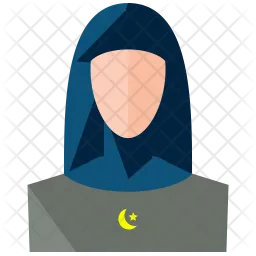 Muslimische Frau  Symbol