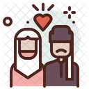 Muslimische Hochzeit Islamische Hochzeit Braut Und Brautigam Icon