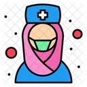 Muslimische Krankenschwester  Icon