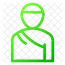 Muslimischer Mann Mann Hadsch Symbol