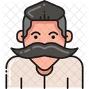 Mustache Man Male Icon