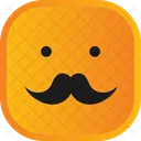 Mustache Face Smiley Icon