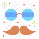 Mustache Glasses Hipster Icon