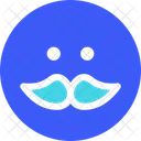 Mustache Emoji Expression Icon