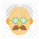 Mustache Old Person Icon
