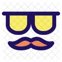Mustache Hipster Glasses Icon