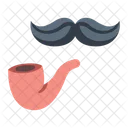 Mustache And Pipe  Icon