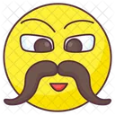 Mustache Emoji Mustache Expression Emotag Icon