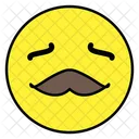 Mustache Emoji Emoticon Emotion Icon