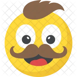 Mustache Emoji  Icon