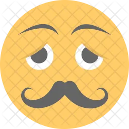 Mustache Emoji  Icon