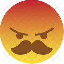 Mustache Angry React Icon