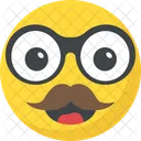 Mustache Hipster Character Icon