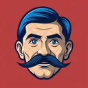 Mustache Drawing Icon