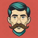 Mustache Drawing Icon